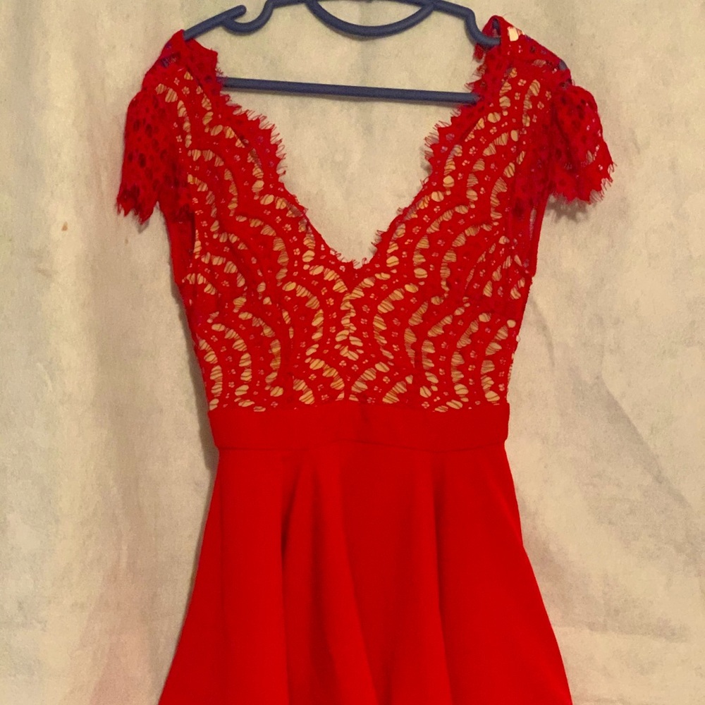 Super cute Red Luxxel dress.  Size small. Worn twice